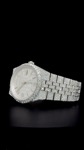 Reloj de Hombre de Diseño Antiguo y de Alta Calidad, Estilo Hip Hop, de Acero Inoxidable, con Incrustaciones de Diamantes Moissanite, para Hombre - Product Image 2