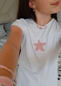 Camiseta sin mangas de algodón rosa con cuentas y estampado de palmera, blusa corta informal de verano para mujer, cuello redondo, sin mangas, estilo casual, precio bajo - Product Image 3