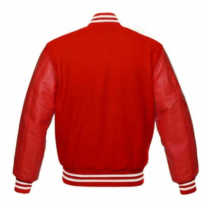 Professional Lettermen Puffer <b>Jacket</b> Windproof Comfortable <b>Leather</b> Sleeves High Varsity <b>Jacket</b> OEM Service Cheap Price Wholesale - Product Image 5