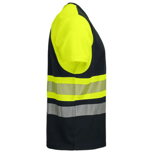 Hi Vis Workwear Reflective Safety Short Sleeve Reflective Stripes Construction Uniform Worker T-Shirts - Product Image 6