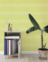 Papier peint ignifuge et anti-fumée à texture tissu pour hôtels, maisons et lieux de divertissement avec design graphique