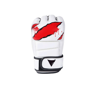 Best Quality Leather MMA <b>Gloves</b> Breathable & Comfortable <b>Moisture</b> Wicking Low MOQ Made in Pakistan - Product Image 2