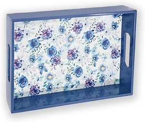 Plateau de service moderne en MDF laqué, compatible lave-vaisselle, organisateur alimentaire décoratif de qualité supérieure pour cuisine, salle à manger, maison, hôtel, café - Product Image 6