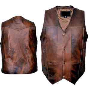 Gilet en cuir pour homme, confortable, respirant, chaud pour l'hiver, prix de gros, design unique, vêtements de sport - Product Image 1