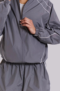 Ensemble survêtement coupe-vent d'hiver à capuche OEM pour homme, léger, 2 pièces (veste et pantalon), personnalisé, 100 % nylon - Product Image 3