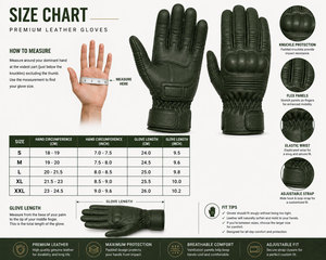 Gants de moto antidérapants en cuir pour l'hiver, protection solaire, sport, VTT, aventure, conduite - Product Image 6