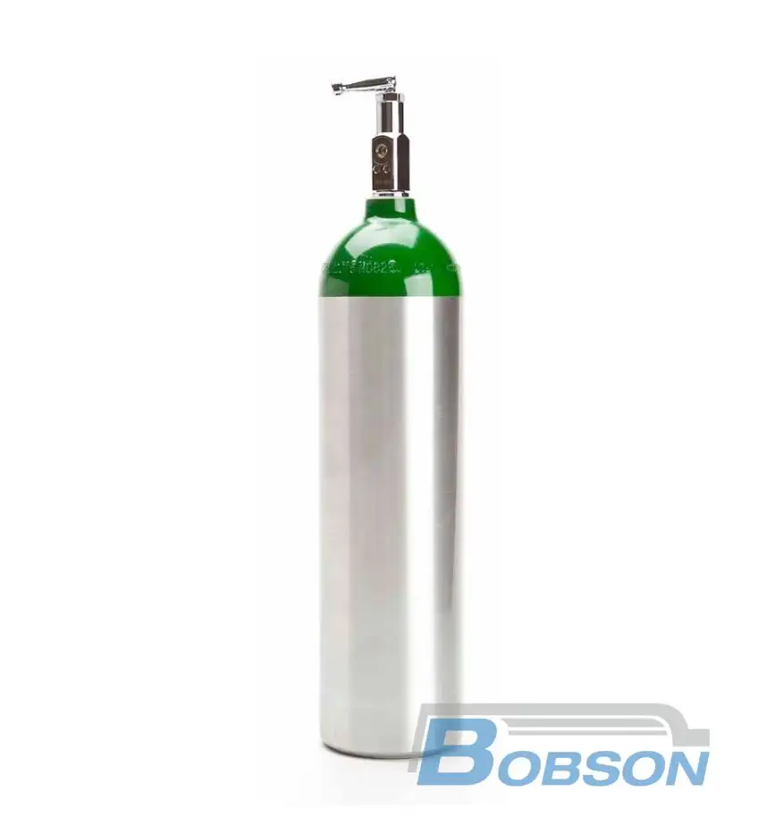 Hochdruck 2800ml Aluminium 2015 psi Medizinische Sauerstoff flaschen behälter Tank flasche mit Ventil