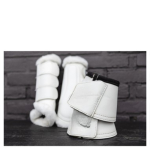 Bota para Caballo de Color Sólido en Cuero PU, Protector de Patas para Productos de Cuidado Equino - Product Image 3