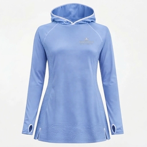 Women Modest Muslim Swim <b>Full</b> Coverage <b>Hijab</b> Solid Color Windproof & Quick Dry Swimwear Modest Swimming Top - Product Image 1