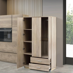 Gabinetes de cocina modernos de madera maciza estilo ondulado-muebles elegantes para su cocina - Product Image 1