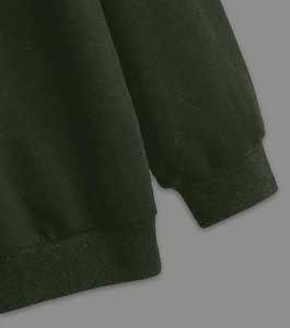 Pull-over décontracté à manches longues pour homme, noir, coupe classique, en molleton 100% coton, hiver, écologique et respirant, ODM - Product Image 4