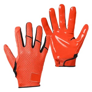 New Arrival Printed Solid <b>Sticky</b> Design American Football Receiver Gloves Customizable Logo Durable Breathable Lightweight - Product Image 1