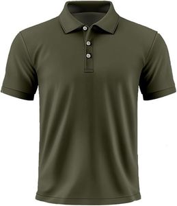 Chemise Homme Premium en Coton Uni à Manches Courtes, Coupe Classique, Respirante, Séchage Rapide, Logo Personnalisé sur le Devant, Style Sportif - Product Image 3