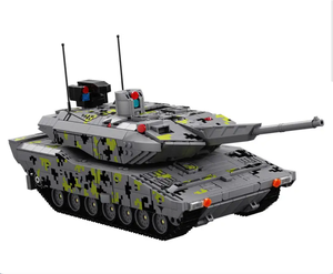 12GO Modern Plastic Tank 96001-5 Black Panther KF51 Armata T14 Assembly Block Model Remote Control Toy - Product Image 1