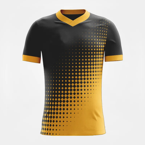 เสื้อฟุตบอลซับลิเมชั่นคุณภาพสูง โพลีเอสเตอร์ 100% รุ่นใหม่ล่าสุด รับผลิตตามสั่ง (OEM) ขายส่ง พร้อมบริการพิมพ์ลายซับลิเมชั่น สำหรับผู้ใหญ่ทุกเพศ - Product Image 3