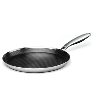 Poêle plate antiadhésive robuste pour la cuisson quotidienne, compatible avec les cuisinières à gaz et les plaques à induction - Product Image 1