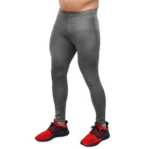 Customized Colors <b>Men's</b> <b>Compression</b> Leggings Elastic Waist Spandex/Polyester <b>for</b> Gym Running Fitness Sportswear - Product Image 4