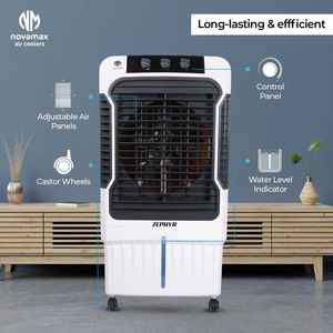 Enfriador de Aire de Cuerpo Rígido ZEPHYR 90 LTR, Diseño Moderno con Rejilla Frontal y Ruedas con Bloqueo para Enfriamiento de Habitaciones y Oficinas - Product Image 1