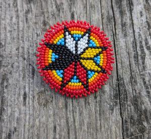 Elegante conjunto de collar y aretes hechos a mano con cuentas artísticas para ocasiones festivas - Product Image 1