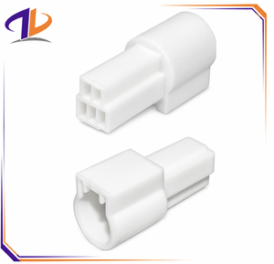 Connecteur de faisceau de câbles automobile 5 broches en cuivre blanc, mâle/femelle, avec prise de câblage en nylon pour système électrique de véhicule - Product Image 1