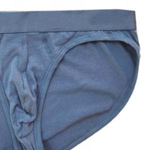 Calzoncillos de Hombre al por Mayor, OEM, Cintura Media, Azul Sólido, Ecológicos, con Logotipo Personalizado, 100% Algodón, Transpirables, Sin Costuras, de Secado Rápido, Tejidos - Product Image 3