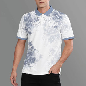 เสื้อโปโลผู้ชายแบบกำหนดเอง เสื้อกอล์ฟแห้งเร็ว พิมพ์ลาย ประสิทธิภาพสูง แขนสั้น ชุดกีฬา OEM ODM เสื้อโปโลผู้ชาย - Product Image 6