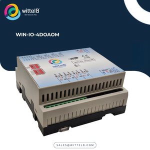 WIN-IO-4DO4AO โมดูลเอาต์พุตดิจิตอล 4 ช่อง + เอาต์พุตแอนะล็อก 4 ช่อง พร้อม Modbus RTU RS485 สำหรับอาคารและอุปกรณ์อิเล็กทรอนิกส์ (พลาสติก) - Product Image 1
