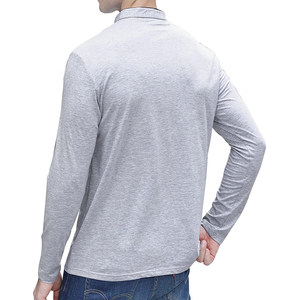 Camiseta de Golf Personalizada al por Mayor, Ecológica, de Manga Larga, 320g, OEM, Lisa, con Diseño de Logotipo Personalizado, 100% Poliéster para Hombre - Product Image 4