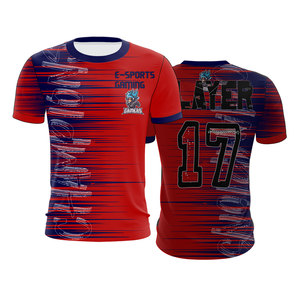 เสื้อเจอร์ซีย์อีสปอร์ต Shadow Assassins สำหรับผู้ชาย สีดำแดง พิมพ์ลายแบบ Sublimation แห้งเร็ว 100% โพลีเอสเตอร์ คอกลม สำหรับทีมเกมมิ่ง - Product Image 3