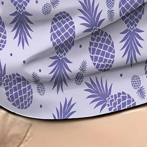 เสื้อโปโลผู้ชายไซส์ใหญ่ แขนสั้น พิมพ์ลายสับปะรดสุดเท่ สีม่วง สินค้าขายดีอันดับต้นๆ - Product Image 4