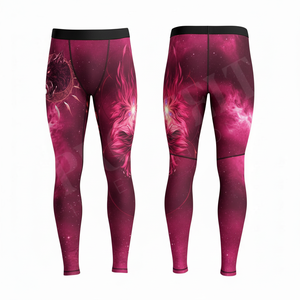 Unique Design Full Length Skinny Fitted High Waist Stretchy Compression Leggings For Men's Yoga Apparel Fitness Workout Pants - Product Image 6
