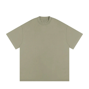 High Quality Wide Boxy <b>Blank</b> t Shirt Heavy <b>Weight</b> Cotton Tshirt Oversized Black White T-shirt for Men - Product Image 5