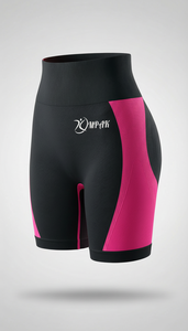 กางเกงขาสั้นออกกำลังกายเอวสูงสำหรับผู้หญิง ยี่ห้อ Gym Seamless Scrunch Fitness Biker ช่วยยกกระชับสะโพก ระบายอากาศได้ดี เหมาะสำหรับโยคะ ออกกำลังกาย และสวมใส่ลำลอง - Product Image 2