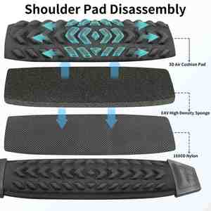 Trimmer Shoulder <b>Strap</b> Universal Weed Wacker <b>Strap</b> Upgraded <b>Adjustable</b> Anti-Slip Nylon Brush Cutter Harness Blower <b>Straps</b> - Product Image 4