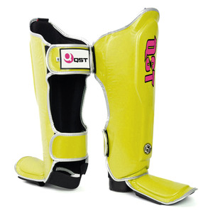 Espinillera de cuero de boxeo de alta calidad personalizada, espinillera profesional de Muay Thai, espinillera de entrenamiento de lucha de boxeo lavable - Product Image 1