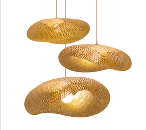 New Arrival Rustic High Quality Bamboo Lampshade Best Selling Durable Pendant <b>Light</b> Made In Vietnam For Living Room & Bedroom - Product Image 2