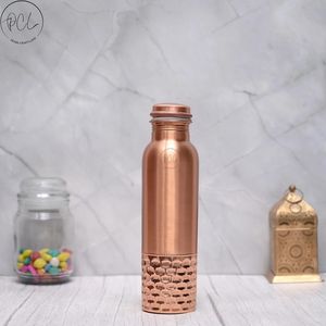 Recipiente de Cobre con Acabado Martillado a Prueba de Fugas para Beneficios Ayurvédicos para la Salud, Alivio del Dolor Articular y Refuerzo de la Inmunidad, Yoga, Gimnasio, Deportes - Product Image 3