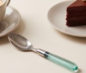 Ensemble de couverts de luxe avec manche en cristal, en acier inoxydable, couteau, fourchette, cuillère, élégant ensemble de service pour la maison, le café et l'hôtel - Product Image 3