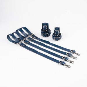 Custom Logo Genuine <b>Leather</b> Bed Restraints Strap Set Adjustable <b>Wrist</b> Ankle <b>Cuffs</b> Adult Products RTTS-0116 - Product Image 1