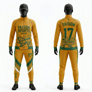 Women Volleyball Tracksuit Premium 280 GSM Polyester Spandex Breathable Pink Geometric Panel Design Sublimation Print Custom <b>Log</b> - Product Image 4