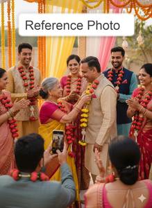 Flores de Peonía Hechas a Mano con Perlas Milni Mala para Bodas Indias, Pakistaníes y Punjabi, Baarat, Mehndi, Nikah, Bienvenida de Invitados, Haar - Product Image 3