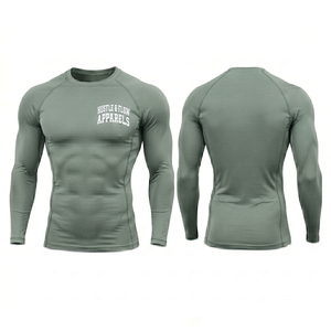 Premium Quality Custom Logo Gym Plain <b>Compression</b> T-<b>Shirt</b> Quick Dry Under Base Layer Long Sleeve <b>Men</b> <b>Compression</b> <b>Shirt</b> - Product Image 1