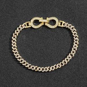 Wholesale Supply Luxury Baguette Cut Moissanite Diamond Hip Hop Bracelet <b>for</b> <b>Men</b> Available <b>for</b> Export Price from India - Product Image 4