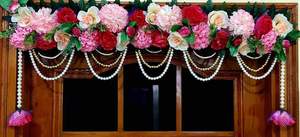 ของตกแต่งแขวนทำมือ ดีไซน์ดอกไม้ทันสมัยอเนกประสงค์ สำหรับตกแต่งภายนอกอาคาร เป็นมิตรกับสิ่งแวดล้อม ทำจากพลาสติก เหมาะสำหรับงานเทศกาลดีวาลี งานแต่งงาน และงานวัฒนธรรม - Product Image 5