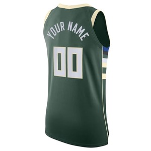 Maillot de basket-ball Milwaukee pour hommes, sans manches, col en V, maille verte respirante, impression sublimée, nom de l'équipe, numéro 00, logo avant - Product Image 2