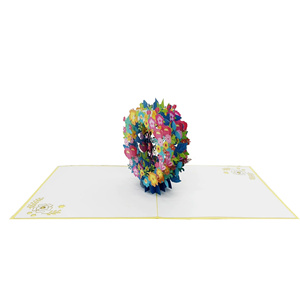 Top Trending <b>Handmade</b> 3D Pop-up Thank You Flowers Card Best Seller Wholesale <b>Paper</b> Greeting Vietnam Offset Home Decoration - Product Image 4