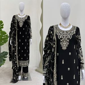 Nuevo Modelo 2025, Salwar Kameez Moderno, Traje de Novia Indio Pakistaní para Mujer, Nueva Colección, Faux Georgette de Secado Rápido - Product Image 1