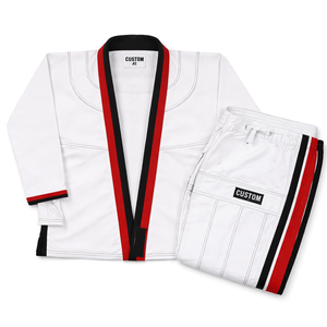 Kimono de Jiu-Jitsu brésilien premium, logo personnalisé, coton doux, tissage perlé léger et durable. - Product Image 6