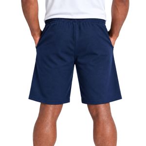 Shorts de course pour hommes bleu marine, taille élastique, bas de tenue sportive avec poches latérales, pour l'entraînement, la gym, le fitness et les loisirs - Product Image 2