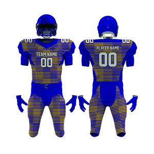 Nueva Llegada, Uniformes de Fútbol Americano Personalizados en Color, Conjunto Transpirable de Pantalones Cortos 100% Poliéster, Nombre del Equipo Personalizado, Unisex para Adultos - Product Image 6